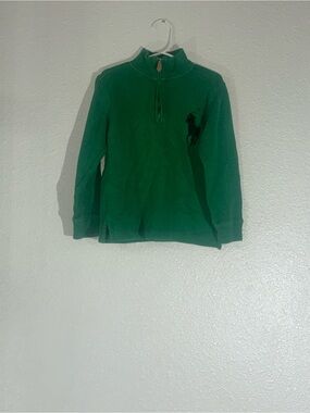 Polo by Ralph Lauren Green Half-Zip Pullover Sweater
